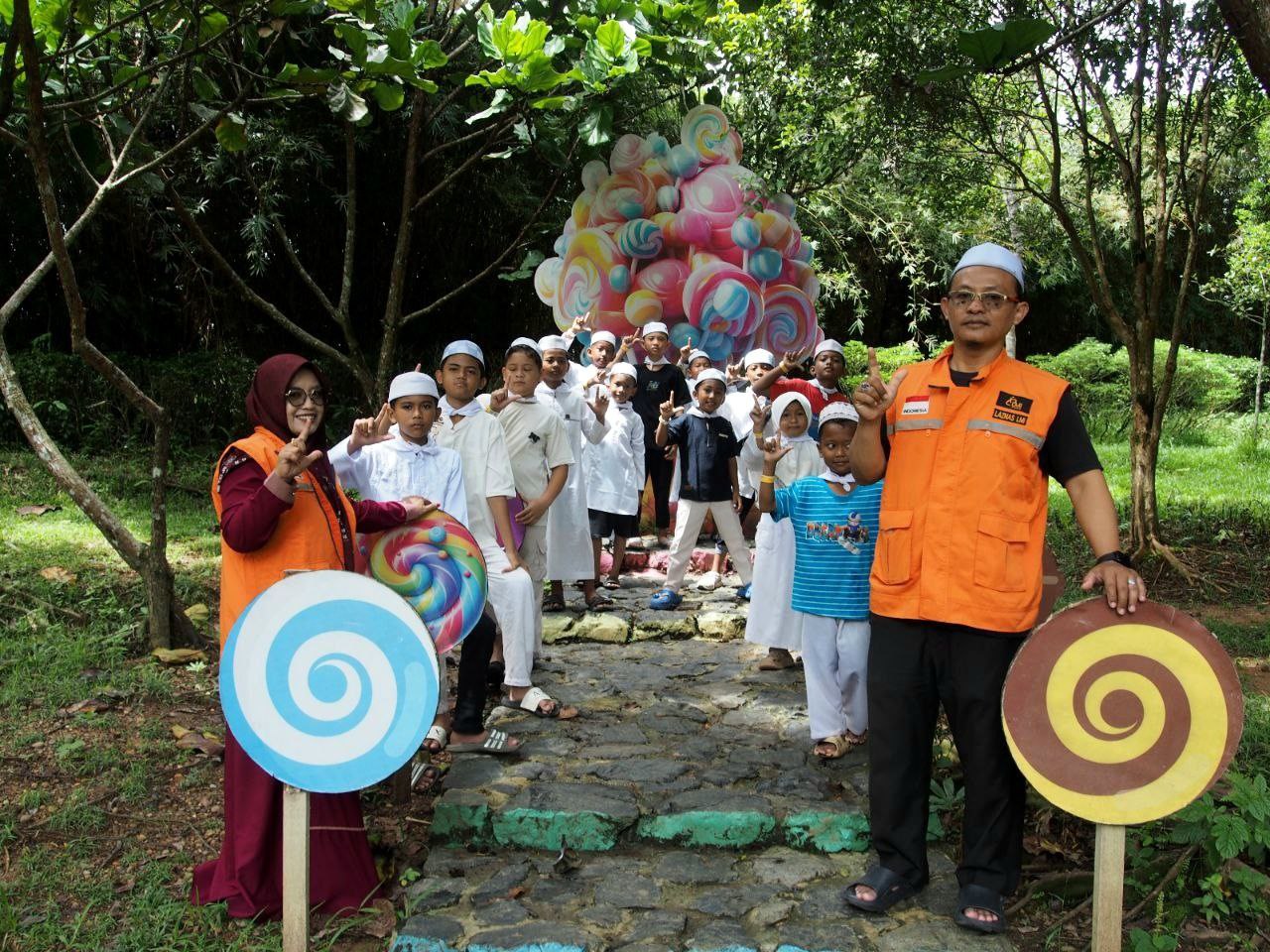 Woman holding donation box