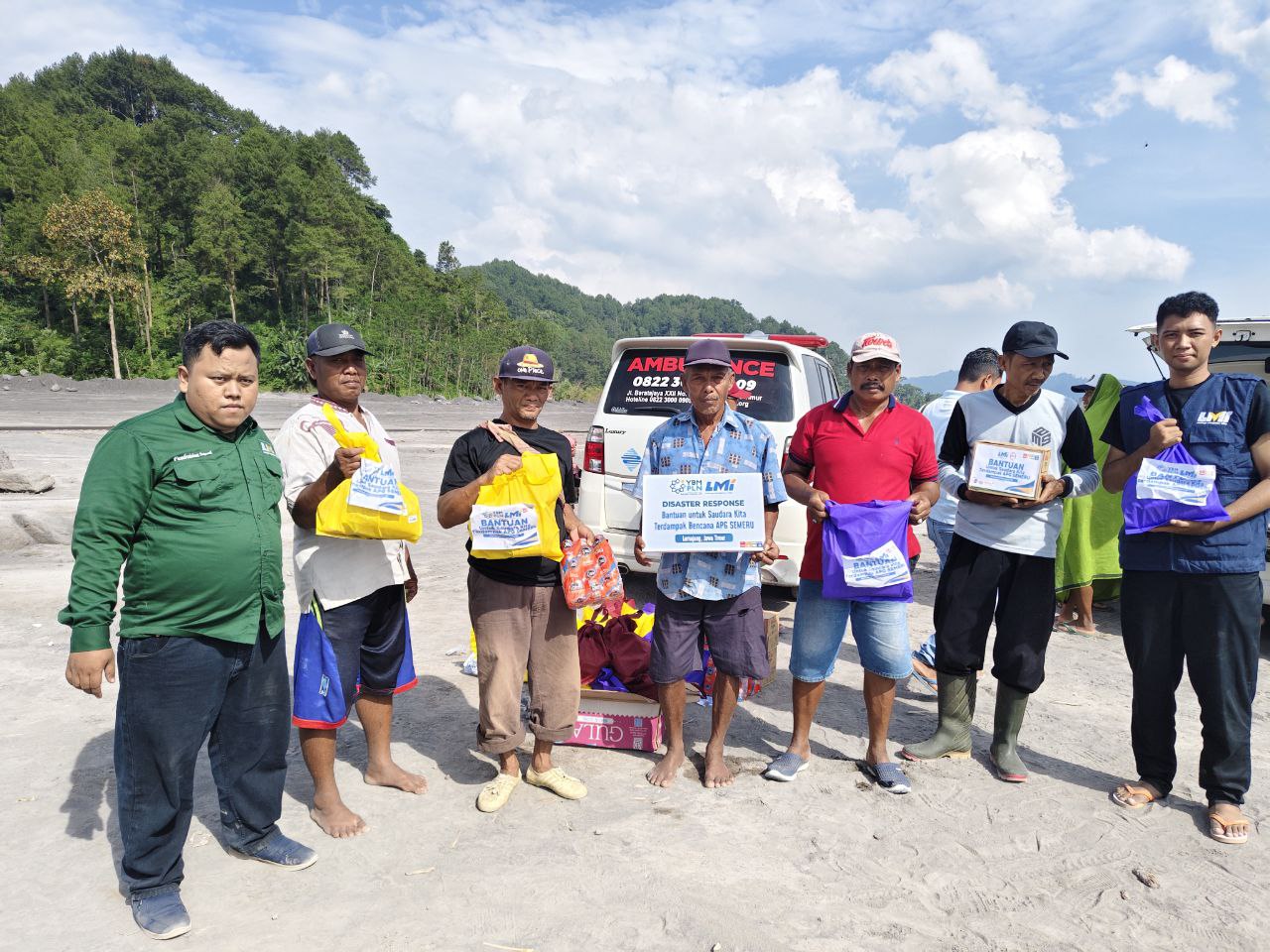 Woman holding donation box