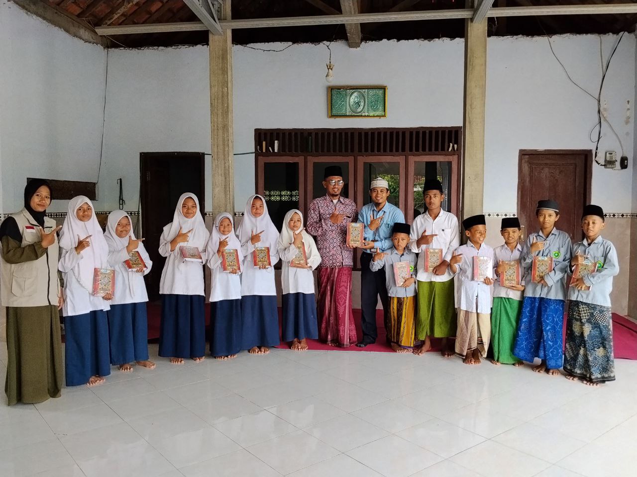 Woman holding donation box