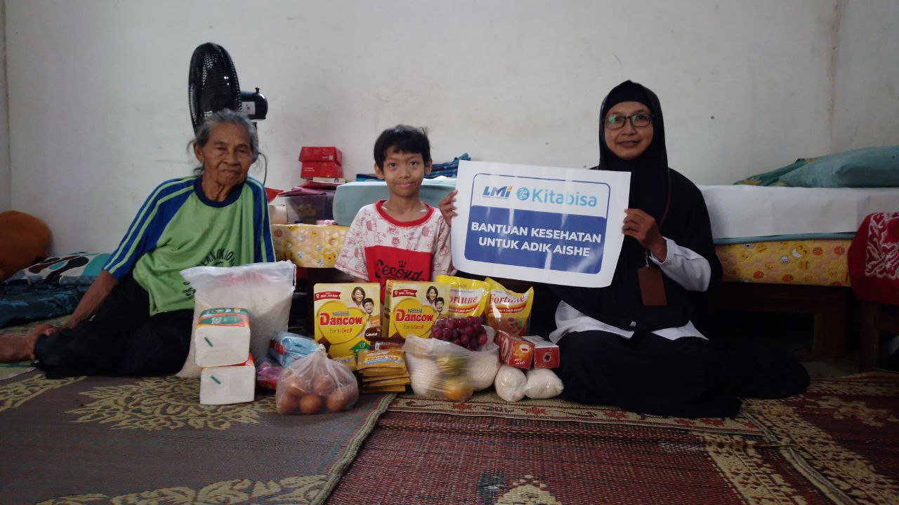 Woman holding donation box