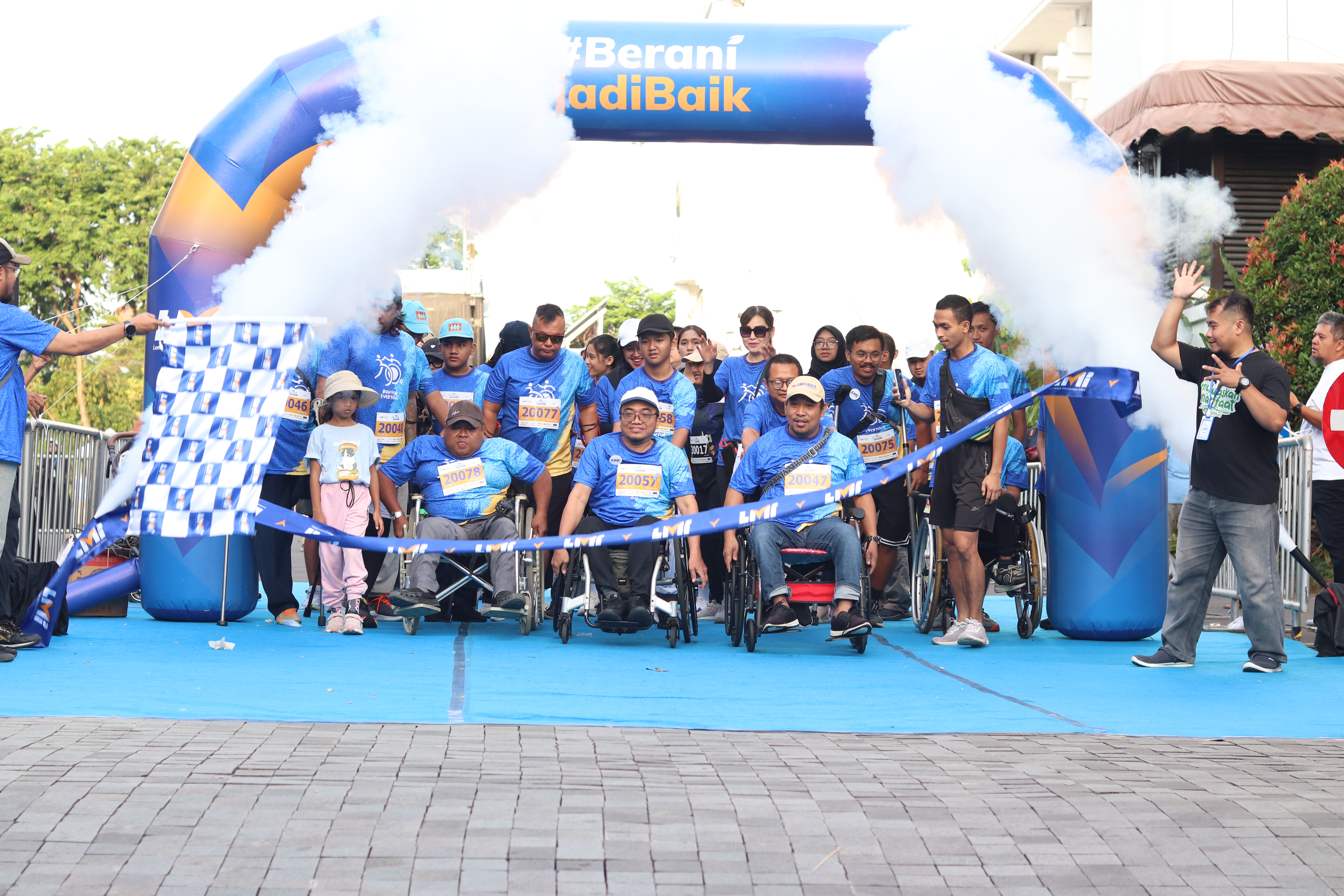 Woman holding donation box